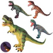 Динозавр 68682-1-2-3-4 AK от 63 до 67см, звук, світ, 4 вида н/б в кул 67-41-23см