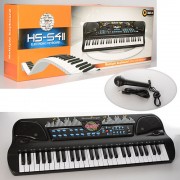 Муз 5411-21 HS синтезатор 54клавиш микрофон, USBшнур, МР3 н / б 2 вида в кор 69-25-10см