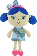 Кукла плюшевая Девочка голубая БМ 18071G BLUE STK