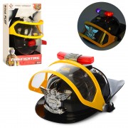 Набор пожарного 004 A F шлем, размер 16-19 см, звук, свет