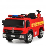 Електро 4051 EBLR-3 маш пожарн,р/у2,4G,2мот35W,акк12V10AH, EVA,кож.сид,свет.кол,шлем,огнетуш,красн