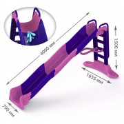 Гірка 01450/1 Мега довжина спуску 400 см.фіолет-синя NEW DOLONI-TOYS-/1