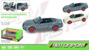 Модель 68259 A АВТОПРОМ М1: 24 Bentley, 2 цвета, свет, звук