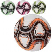 Мяч 3427-10 MS фут размер 5, PU, 400-420г, ламин сетка, игла 4 цв в кул