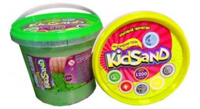 Кинетический песок KidSand 1200г ведерко Danko Toys