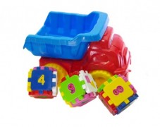 Маш 013585/6 красно-голубая №4 с логикой DOLONI-TOYS в сіт-/18