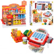 Магазин 6615, касса 22 см, корзина, продукты, калькулятор, сканер, музыка, свет