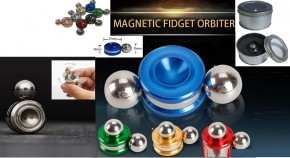 Антистресс 168 (7-T3), магнитная шарик, различные цвета 1,4 * 2,3 см