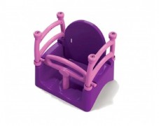 Качели 0152/2 фиолетово-розовые 33 * 40 * 38 DOLONI-TOYS