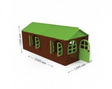 Домик 02550/22 со шторками 2,56 * 1,29 * 1,2, DOLONI-TOYS