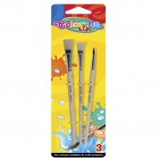 Кисточки 13741 PTR / 1 школьные 3 шт в блистере COLORINO