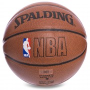 Мяч 4255 BA баскетбол PU №7 SPALD NBA (PU, бутил, корич)