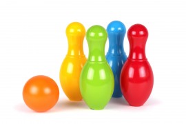 Набор для игры в боулинг, 4 кегли + шарик 4708 (Технок)