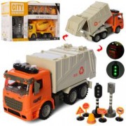 Машинка 98-512-514 A инер-я, 29см, 1: 14 дорож.знакы, н, св, 2 вида н / б в кор 49-30,5-13,5см