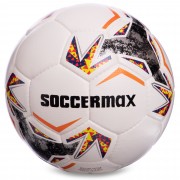 Мяч 2361 FB футбол профи №5 SOCCERMAX FIFA (PU, белый-серый-оранжевый)