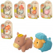 Звери для купания 824-25 TL, брызгалка 2 шт, 6 см, 6 видов