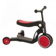 Самокат 0057 GS Red пластик.складной с сиденьем PU колеса 7,5 "/ 2,5"
