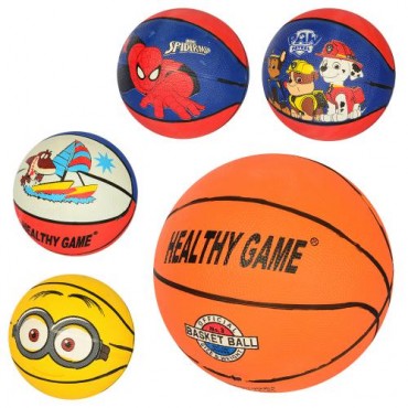 Мяч 0001-3 VA баскетбол розмір 3 гум 300г малюнок-печать,мікс видів,в кул.