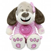Плюшевая собачка, проектор, розовая БМ 17132 PINK