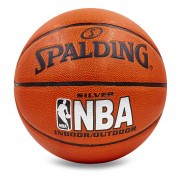 Мяч 5472 BA баскетбол PU №7 SPALD NBA SILVER (PU, бутил, оранж)